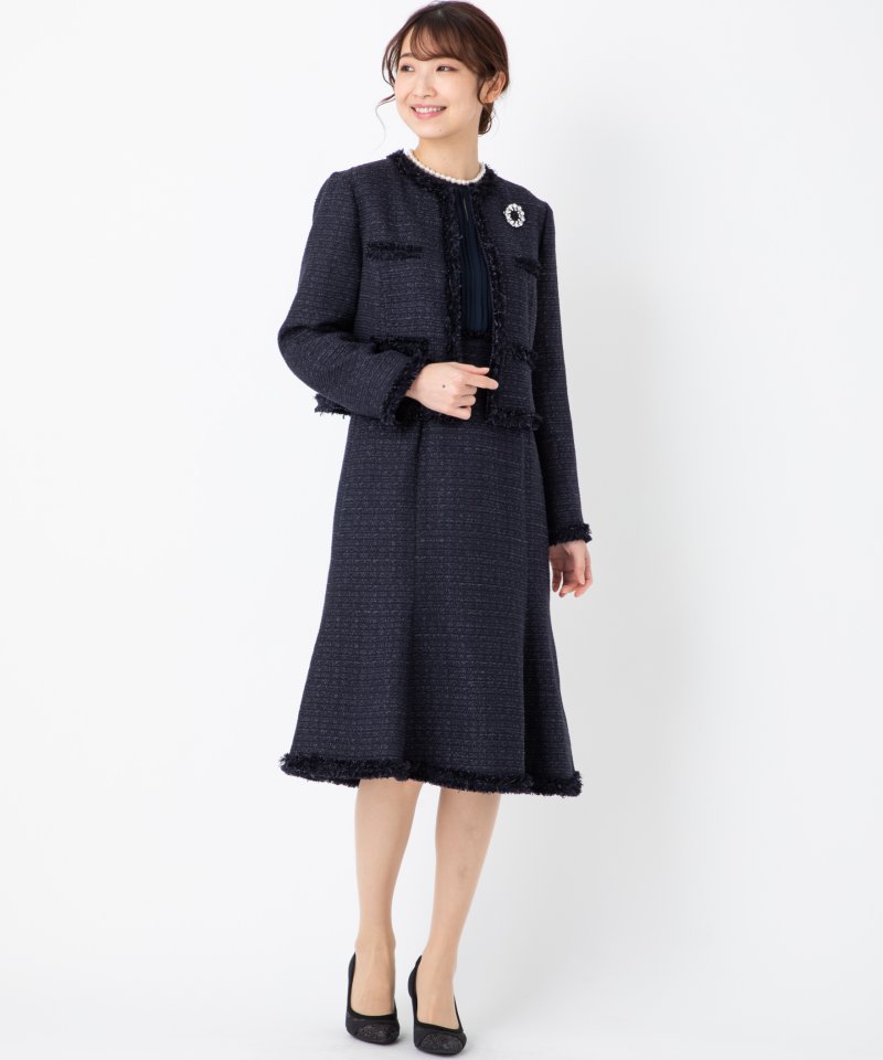 CELFORD 【プレミアムスーツ2点SET】ツイードジャケット&レイヤード