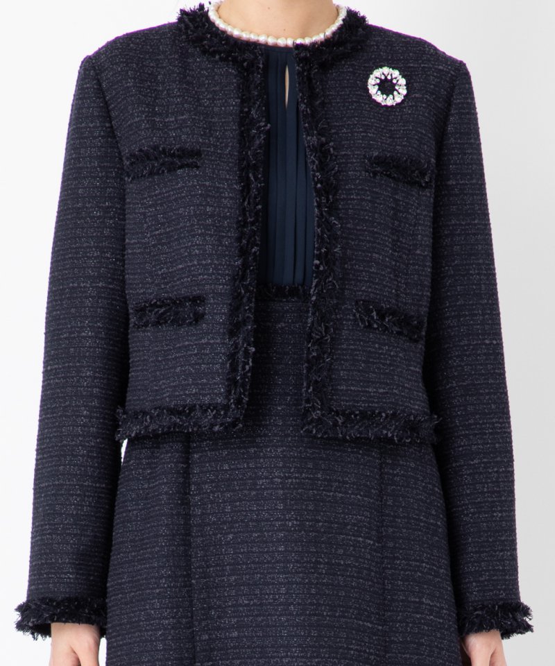 CELFORD 【プレミアムスーツ2点SET】ツイードジャケット&レイヤード