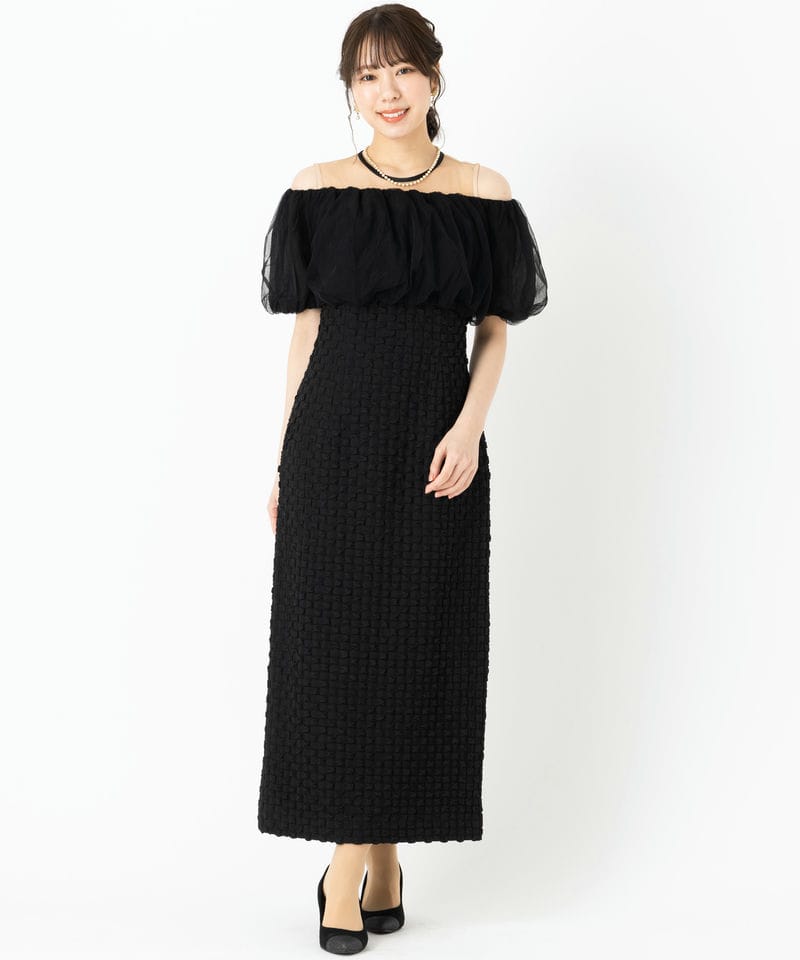 LAGUNAMOON ラグナムーン LADYチュールドッキングコクーンドレス