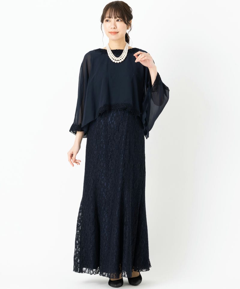 Select Shop 【マザーズドレス】シフォンボレロ&レースロングドレス