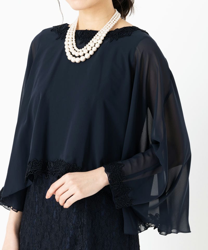 Select Shop 【マザーズドレス】シフォンボレロ&レースロングドレス