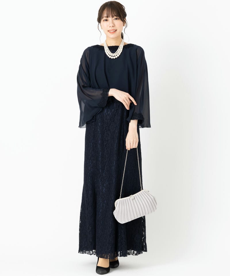 Select Shop 【マザーズドレス】シフォンボレロ&レースロングドレス