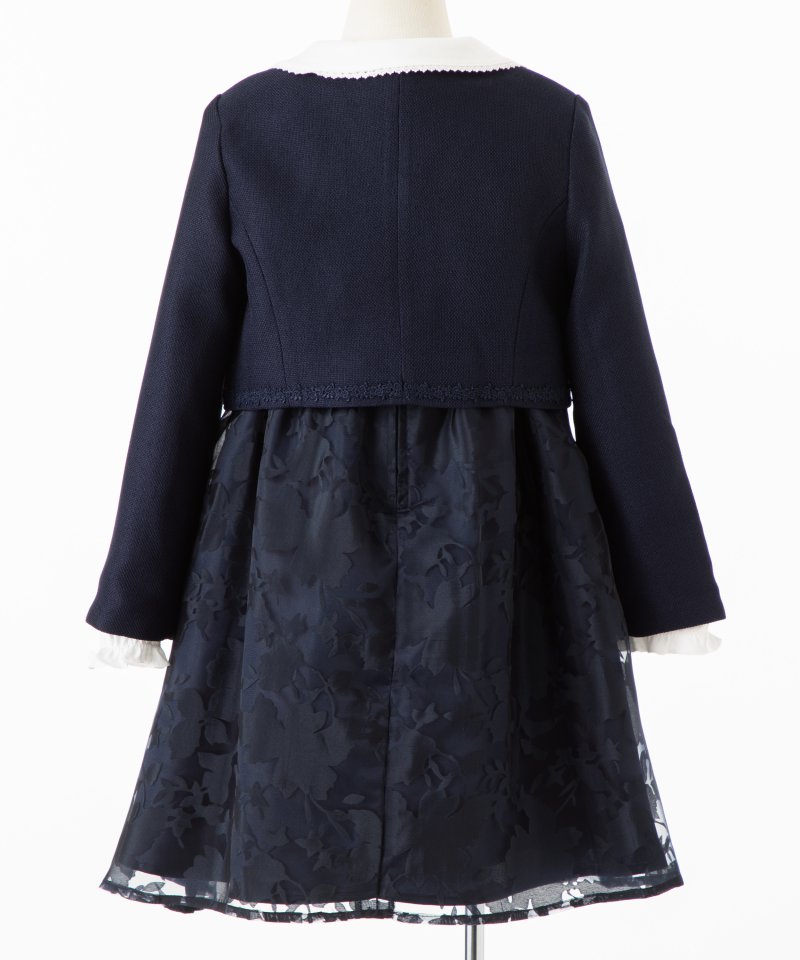 any FAM 【キッズスーツ3点SET】エニィファム 透かし花柄ワンピース