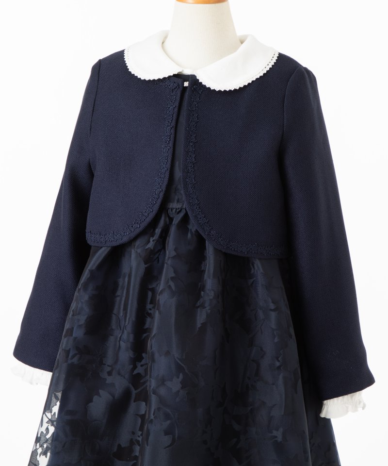 any FAM 【キッズスーツ3点SET】エニィファム 透かし花柄ワンピース