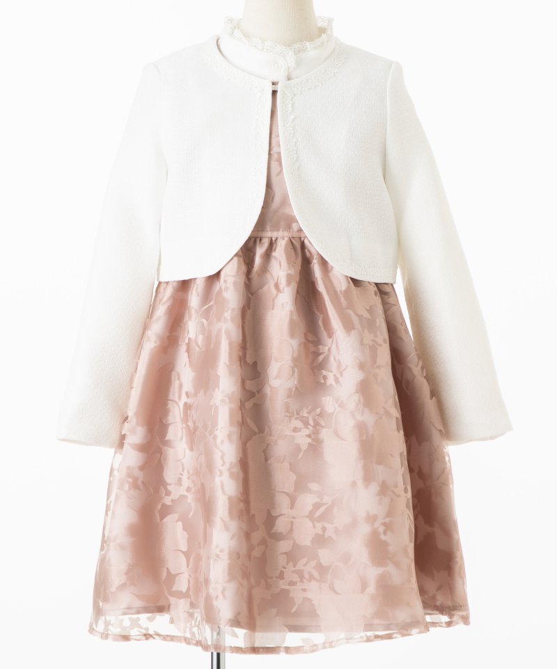 any FAM 【キッズスーツ3点SET】エニィファム 透かし花柄ワンピース