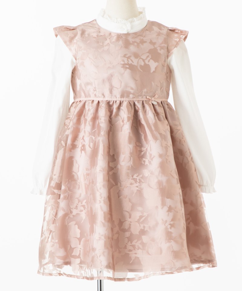 any FAM 【キッズスーツ3点SET】エニィファム 透かし花柄ワンピース