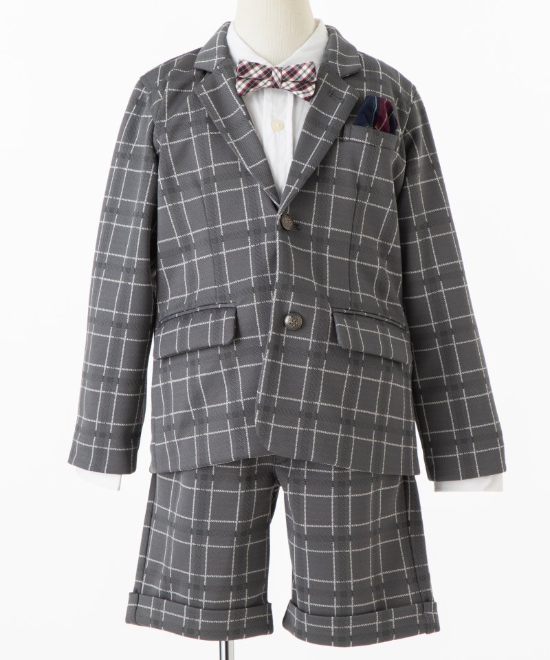 B:MING by BEAMS 【キッズスーツ4点SET】ポンチジャケット&ショート