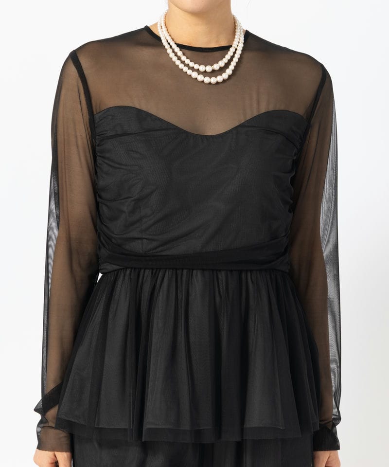 Ameri VINTAGE アメリヴィンテージ チャーミングチュールレイヤード