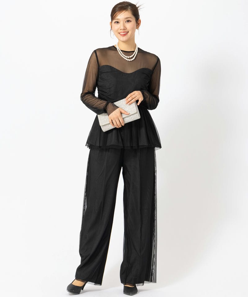 【新品タグ付】ameri vintage チュールトップス チュール Ameri VINTAGE チュールギャザーシアートップス アメリヴィンテージ