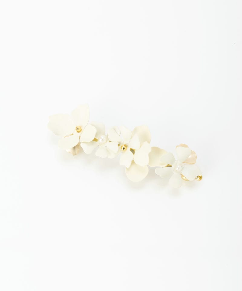 Select Shop ニッケルフリーフラワーバレッタ その他 x ホワイト系 x