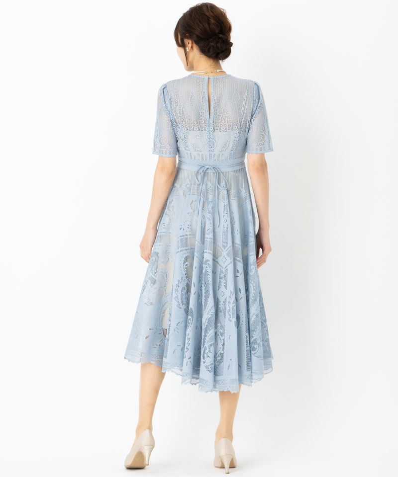 FRAY I.D フレイアイディー サーキュラーレースドレス その他 x ブルー