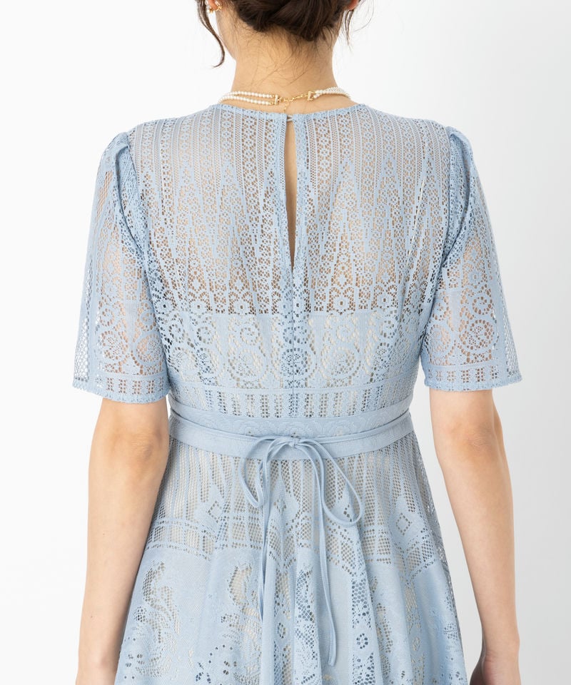 FRAY I.D フレイアイディー サーキュラーレースドレス その他 x ブルー