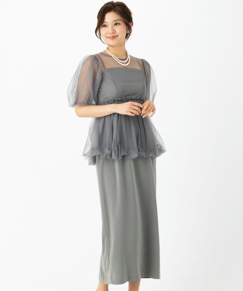 Dorry Doll ドリードール バルーンチュールレイヤードドレス その他 x