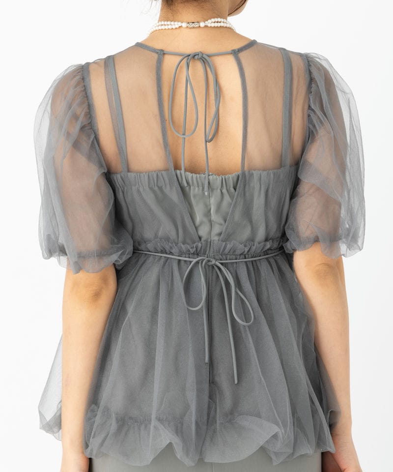 Dorry Doll ドリードール バルーンチュールレイヤードドレス その他 x
