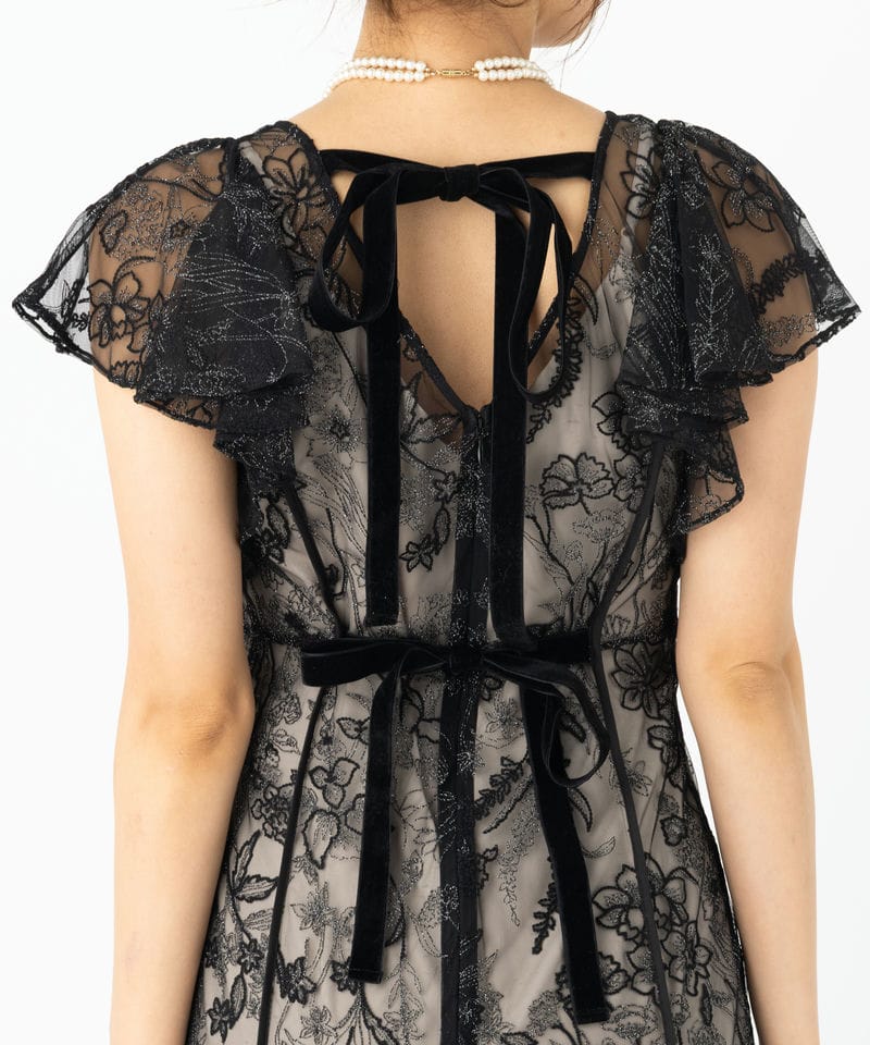 FRAY I.D フレイアイディー ミックスエンブロイダリーレースドレス