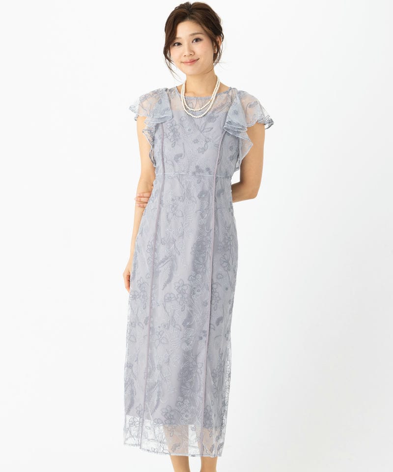 FRAY I.D フレイアイディー ミックスエンブロイダリーレースドレス