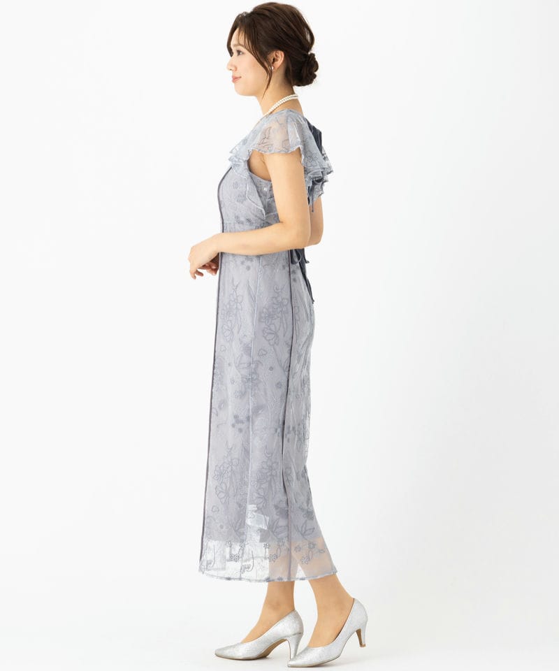 FRAY I.D フレイアイディー ミックスエンブロイダリーレースドレス