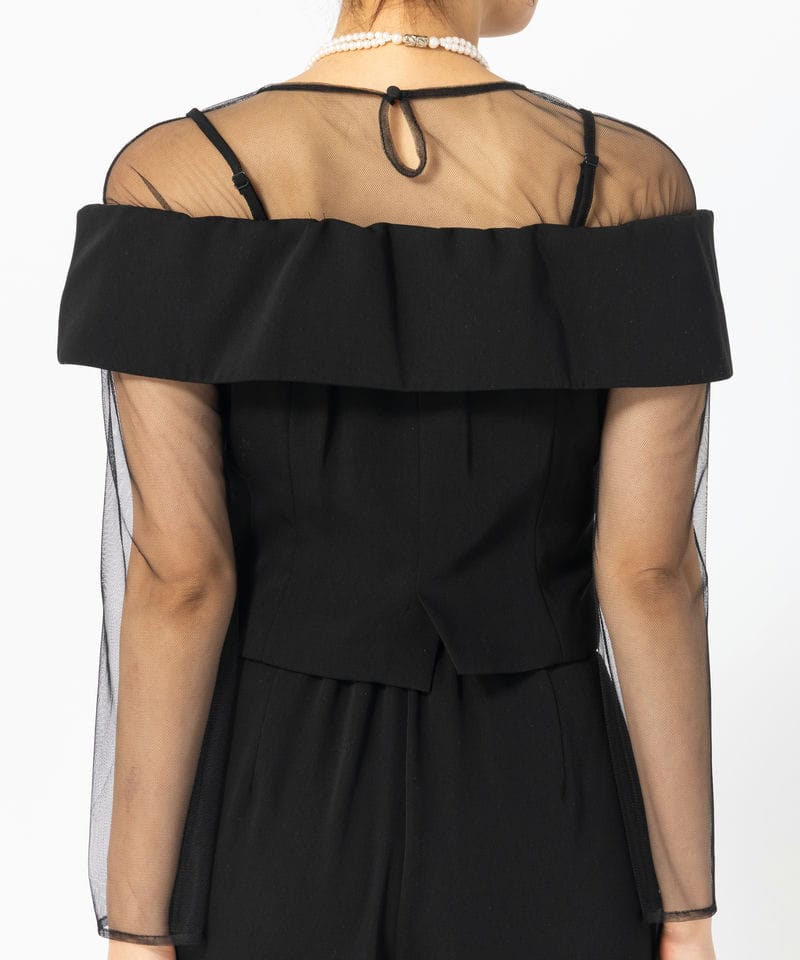 LE'RURE リルアー マルチウェイセットアップパンツドレス ブラック系