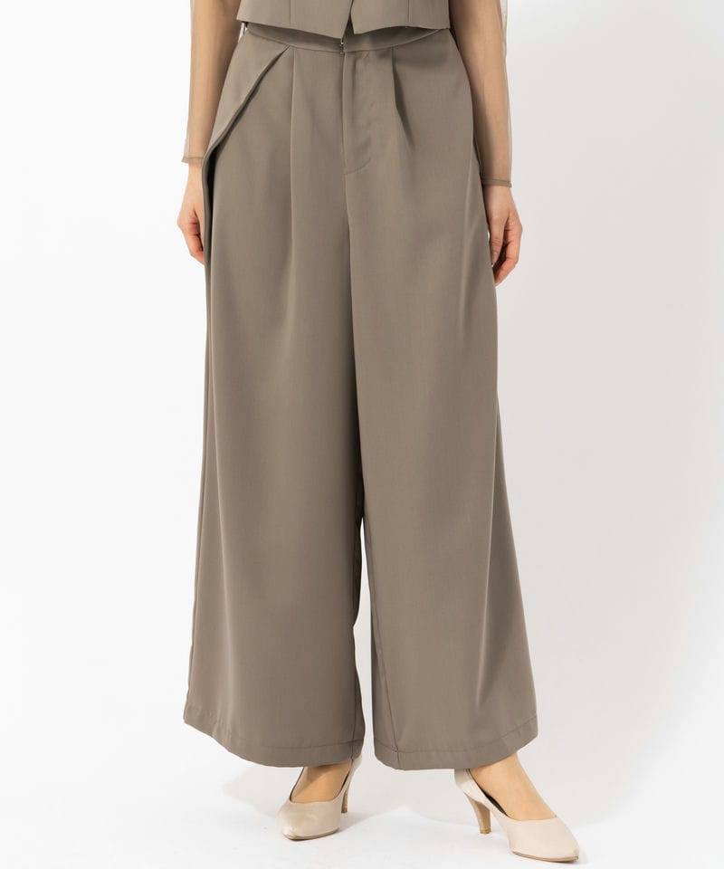 LE'RURE リルアー マルチウェイセットアップパンツドレス ベージュ系