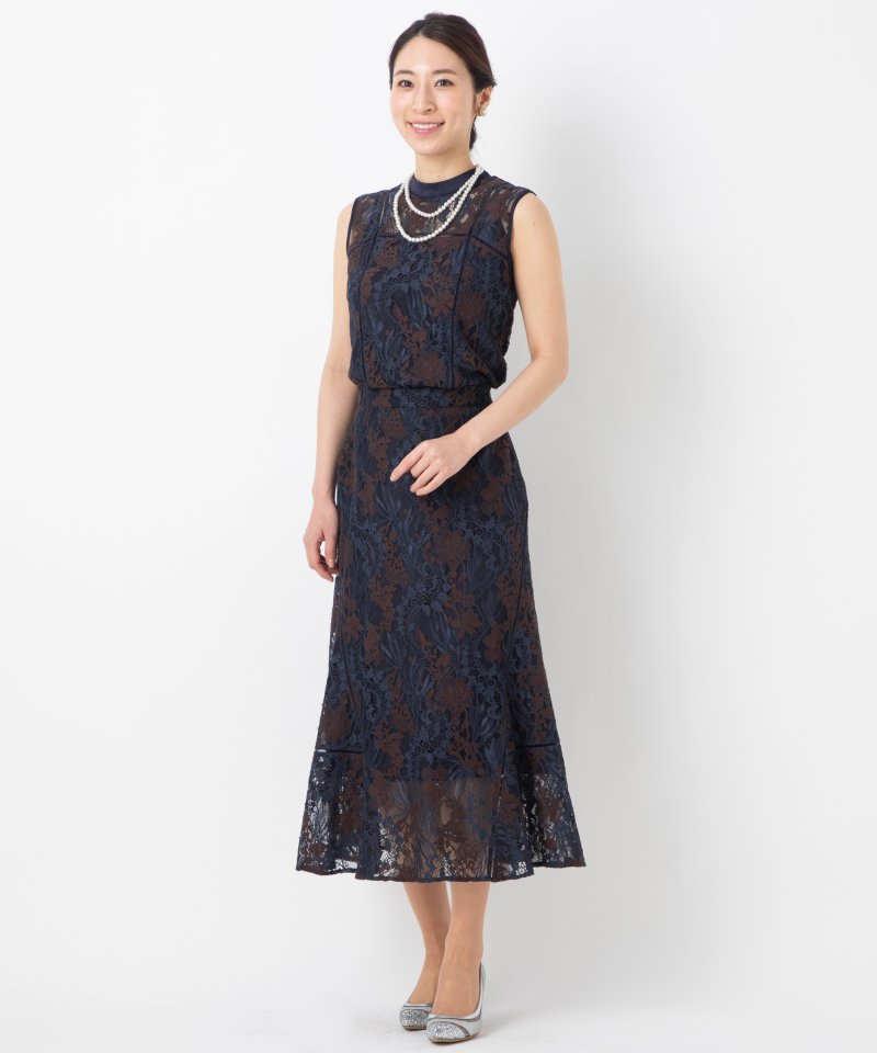 FRAY I.D フレイアイディー レースノースリーブセットアップドレス