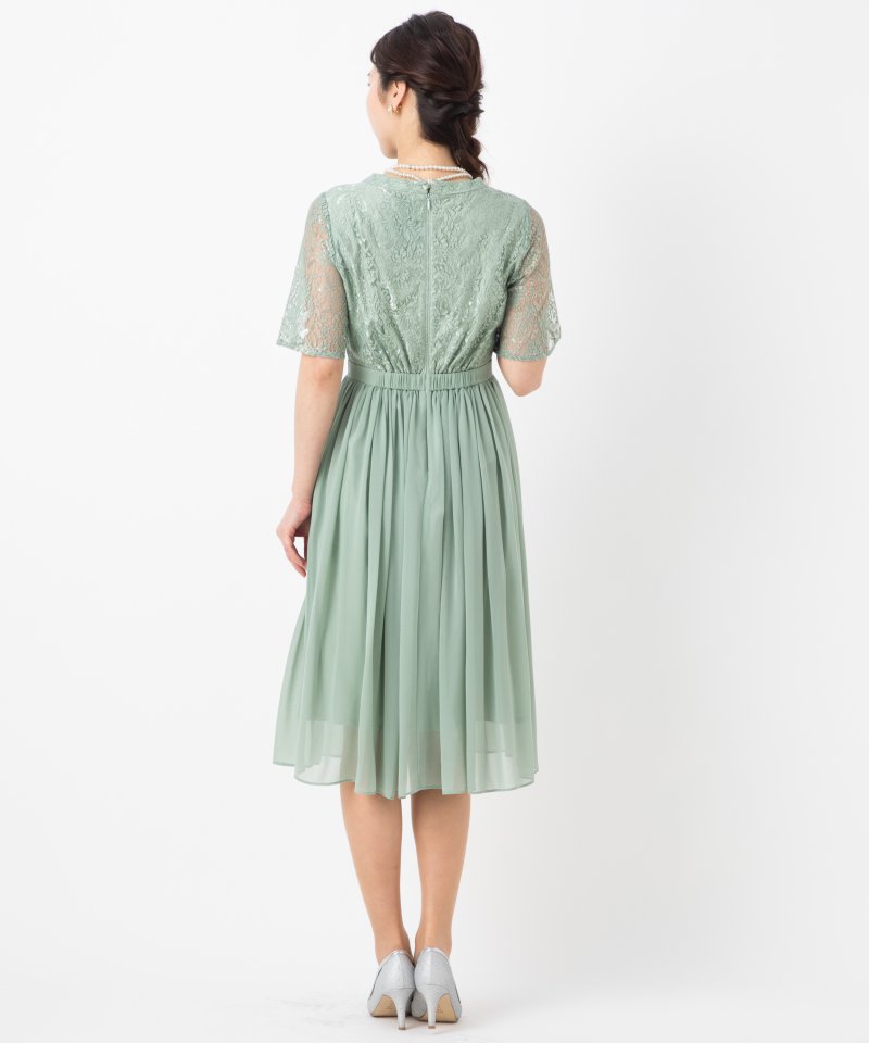 Aimer エメ はしごレースシフォンギャザースカートドレス その他 x