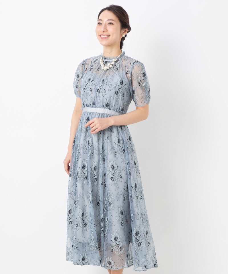JILL STUART ジルスチュアート バイカラーレースドレス グリーン系 JILL STUART ジルスチュアート バイカラーレースドレス グリーン系