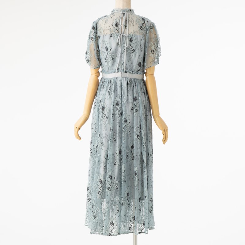 JILL STUART ジルスチュアート バイカラーレースドレス グリーン系