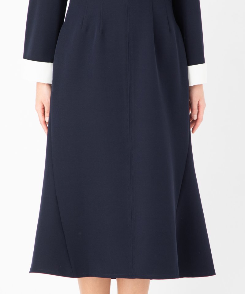 CELFORD セルフォード 刺繍カラータイトワンピース ネイビー系 | 結婚
