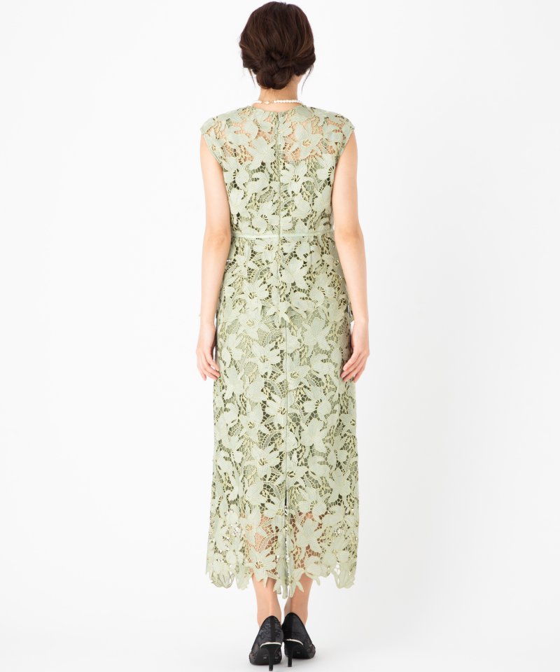 FRAY I.D フレイアイディー ラメフラワーレースセットアップドレス