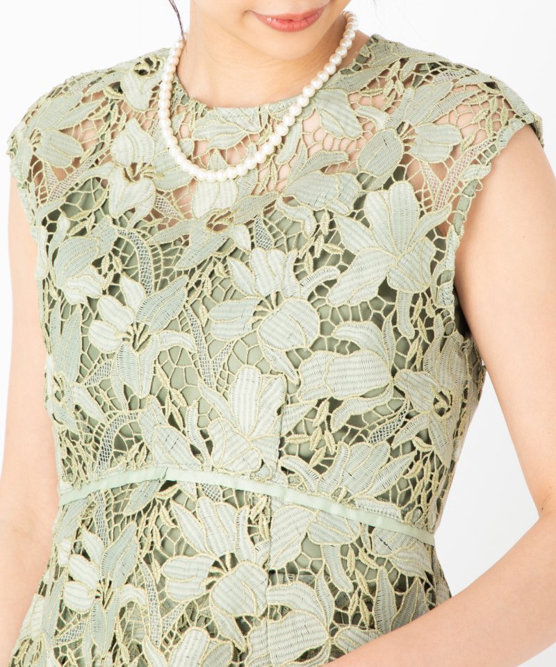 FRAY I.D フレイアイディー ラメフラワーレースセットアップドレス