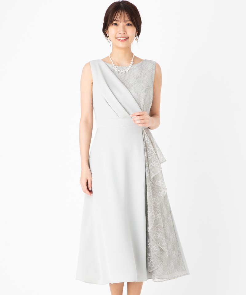 Aimer エメ レースアシンメトリーフィット&フレアドレス その他 x 