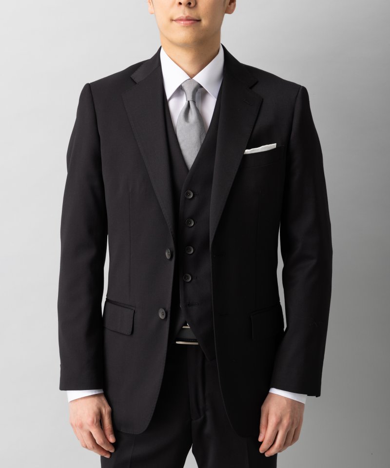 P.S.FA ベネシャンスリーピーススーツ ブラック系 | 結婚式パーティー