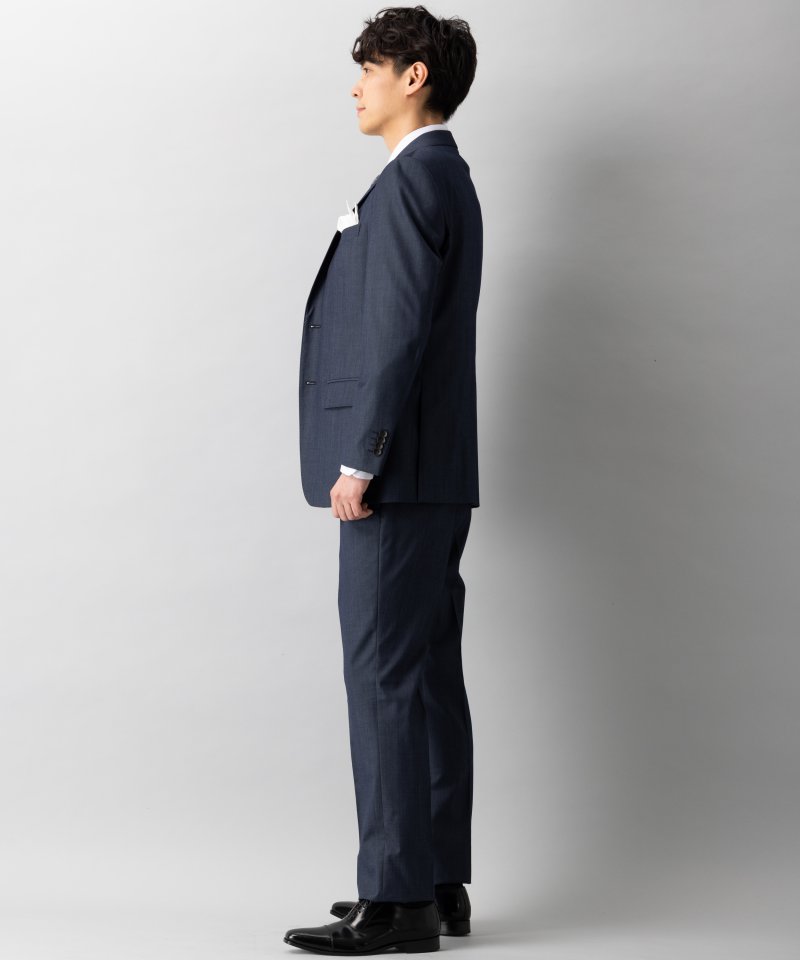 P.S.FA デニムライクスリーピーススーツ ネイビー系 | 結婚式