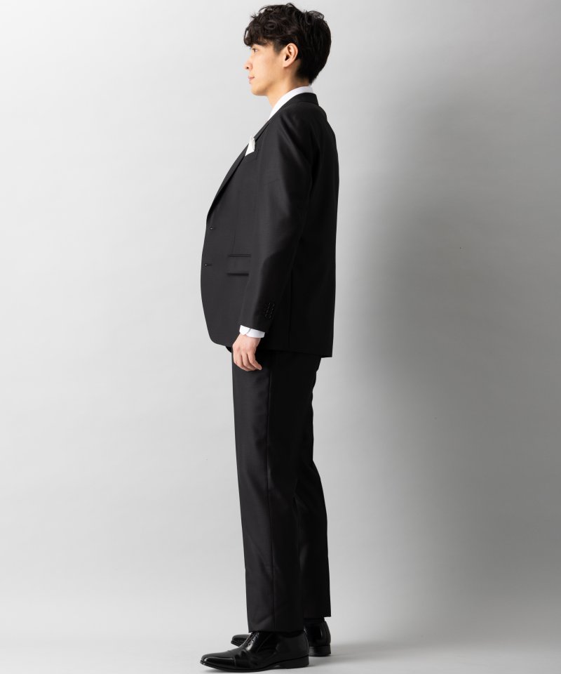 Select Shop スリムフィットシャイニースキンスリーピーススーツ