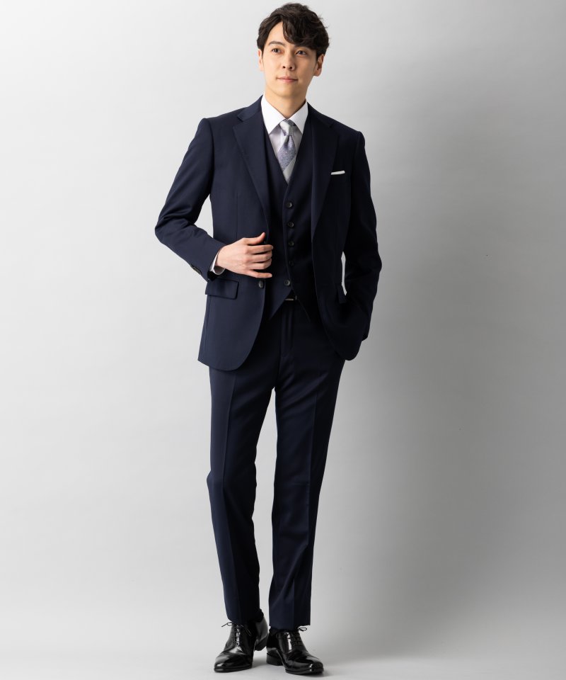 P.S.FA ベネシャンスリーピーススーツ ネイビー系 | 結婚式パーティー