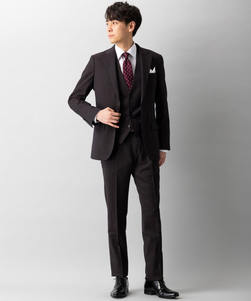 SUIT SELECT スーツセレクト レギュラーフィットスリーピーススーツ