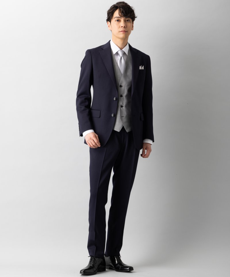 SUIT SELECT スーツセレクト レギュラーフィットウールスリーピース