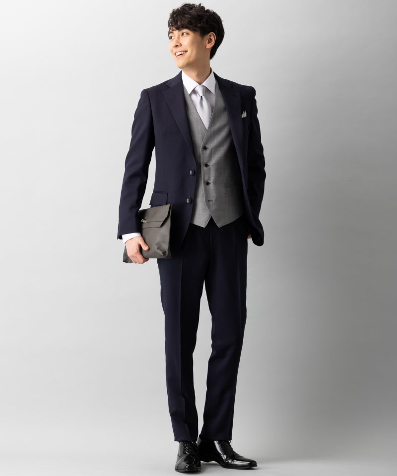SUIT SELECT Y4 グレー スリーピーススーツ スーツ｜グレースーツ(灰)｜SUIT SELECT | スーツセレクト公式通販