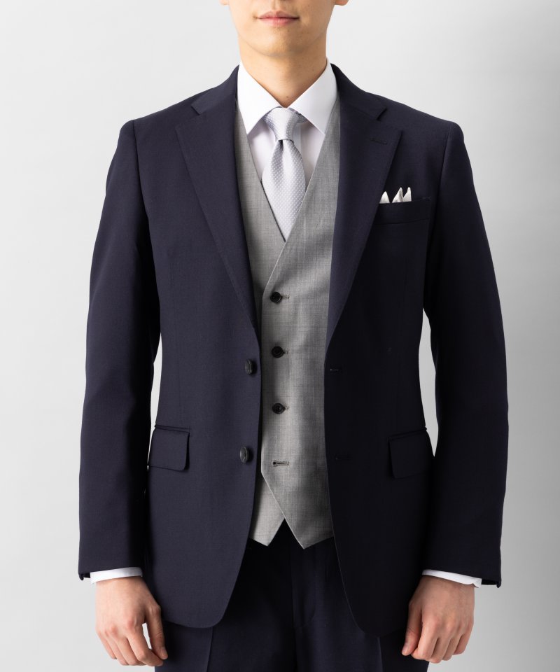 SUIT SELECT スーツセレクト レギュラーフィットウールスリーピース