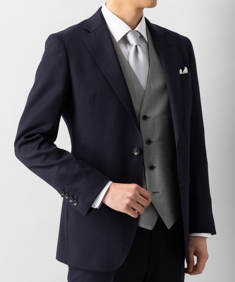 SUIT SELECT スーツセレクト レギュラーフィットウールスリーピース
