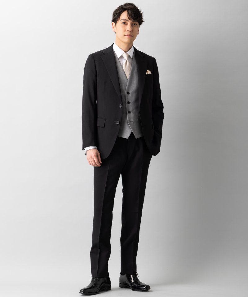 SUIT SELECT スーツセレクト レギュラーフィットウールスリーピース
