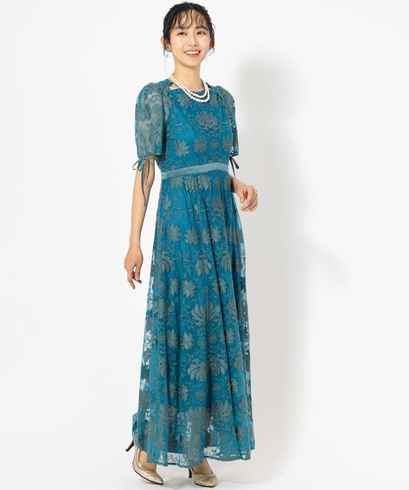 【新品同様】3万円相当｜パーティドレス｜LILY BROWN・リリーブラウン LilyBrown リリーブラウン カシュクールフラワーレースドレス その他 x