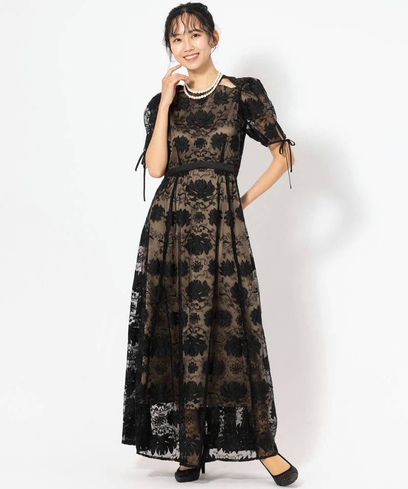 【新品同様】3万円相当｜パーティドレス｜LILY BROWN・リリーブラウン LilyBrown リリーブラウン カシュクールフラワーレースドレス その他 x
