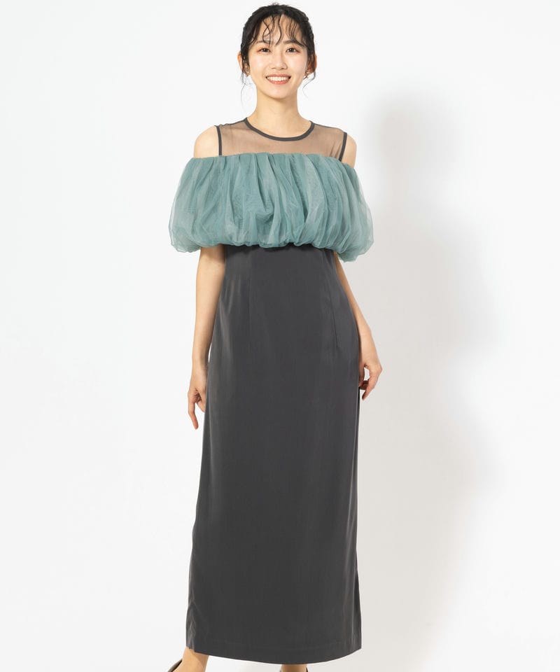 LAGUNAMOON ラグナムーン LADYチュールドッキングコクーンドレス