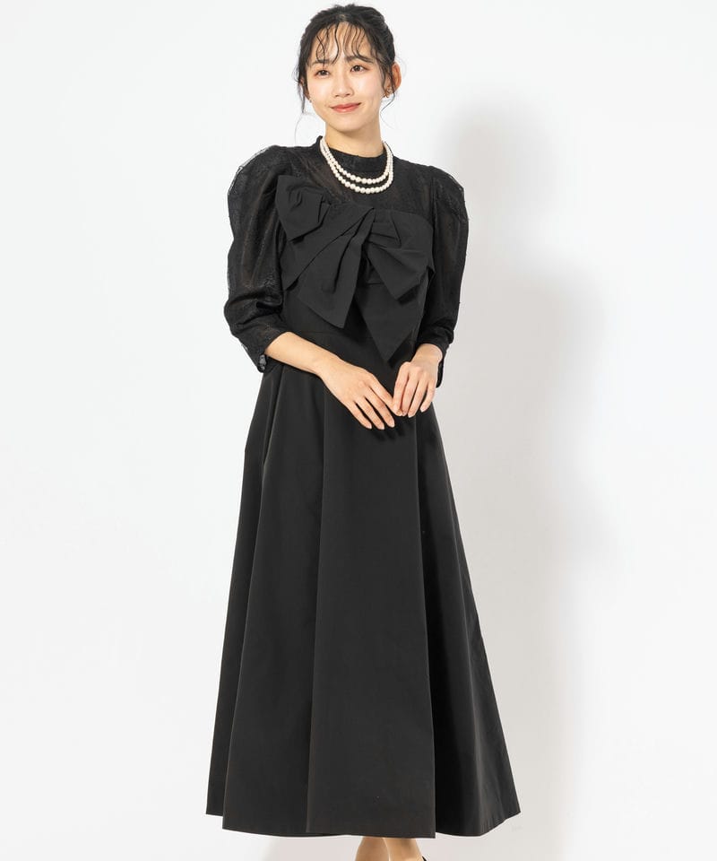 Apuweiser-riche アプワイザーリッシェ ベアリボンドレス ブラック系