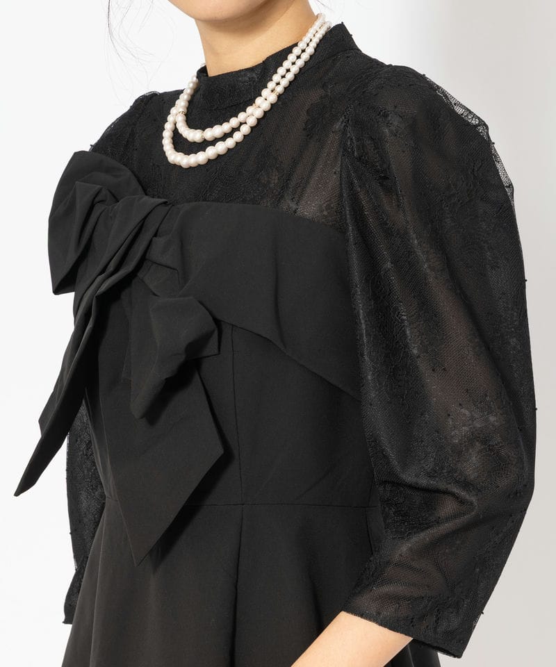 Apuweiser-riche アプワイザーリッシェ ベアリボンドレス ブラック系