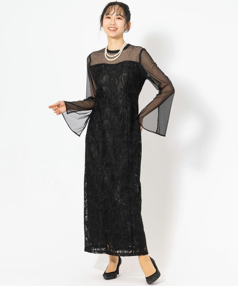 Aimer エメ オーナメントレースIラインドレス ブラック系 | 結婚式