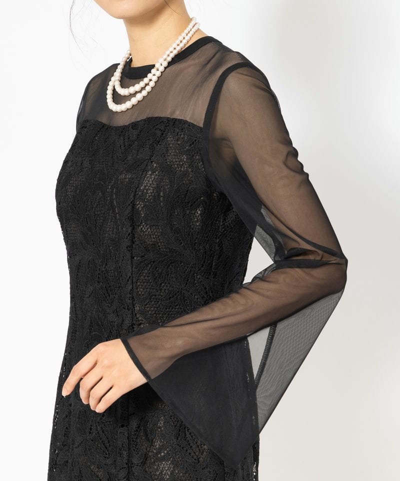 Aimer エメ オーナメントレースIラインドレス ブラック系 | 結婚式