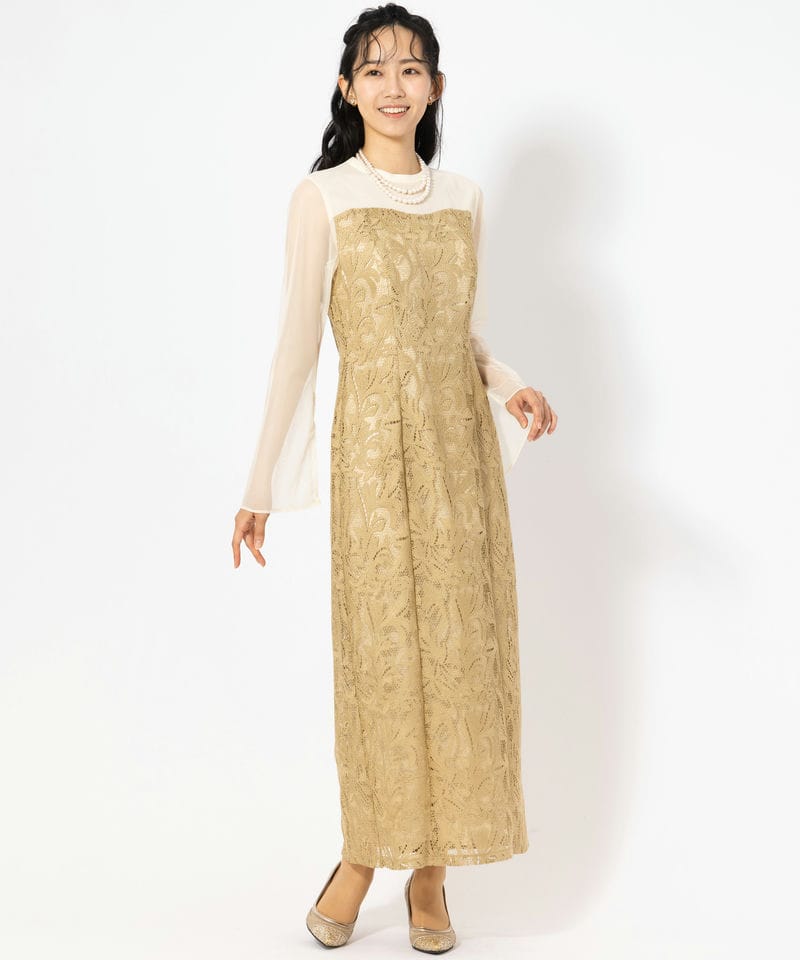 Aimer エメ オーナメントレースIラインドレス イエロー系 | 結婚式