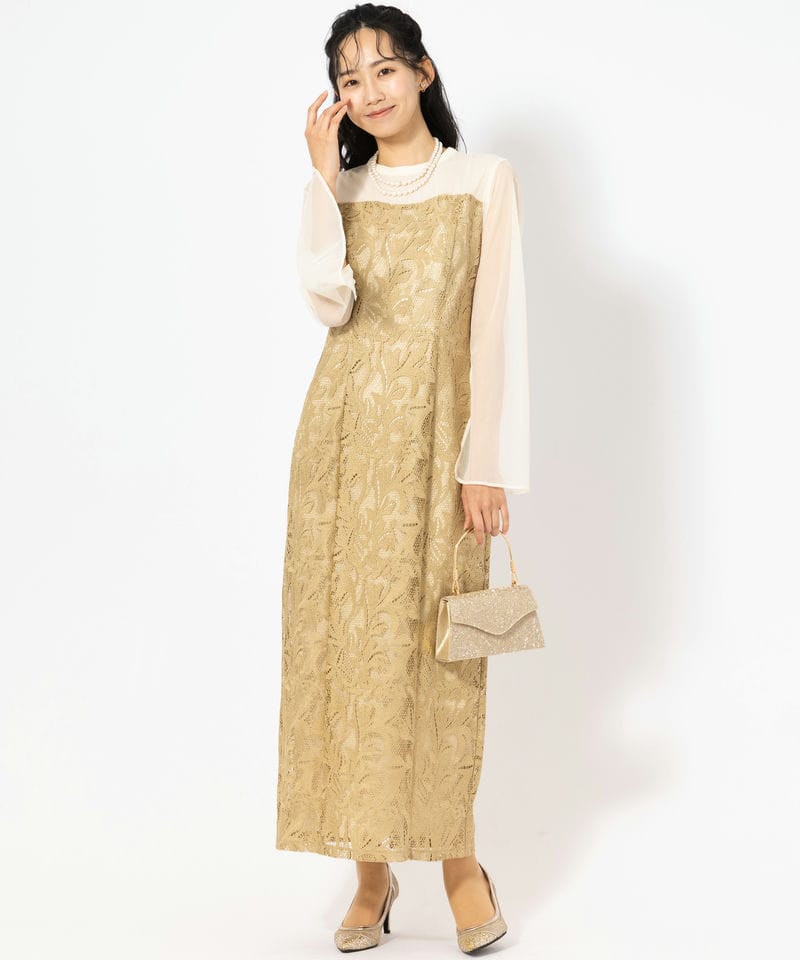 Aimer エメ オーナメントレースIラインドレス イエロー系 | 結婚式